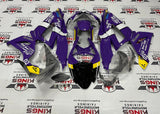 Kawasaki ZX6R 636 (2013-2018) Purple, White, Yellow Fairings at KingsMotorcycleFairings.com