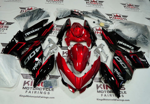 Kawasaki Ninja 400 Fairings (2018-2023) Red, Black, White, Silver at KingsMotorcycleFairings.com