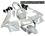 KingsMotorcycleFairings.com - Honda CBR600RR (2003-2004) Pearl White, Gold Fairings