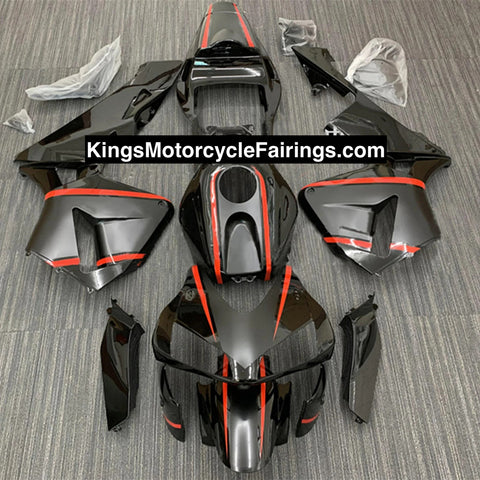 KingsMotorcycleFairings.com HONDA CBR600RR (2003-2004) GLOSS BLACK, MATTE BLACK, RED FAIRINGS