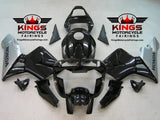 KingsMotorcycleFairings.com 2003-2004 HONDA CBR600RR BLACK, SILVER FAIRINGS 