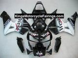 KingsMotorcycleFairings.com HONDA CBR600RR (2003-2004) BLACK, WHITE WEST FAIRINGS