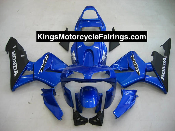 Honda CBR600RR (2003-2004) Blue, Black, White Fairings at KingsMotorcycleFairings.com