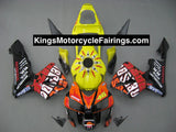 Honda CBR600RR (2003-2004) Orange, Yellow, Black Rossi Fairings at KingsMotorcycleFairings.com