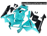 Honda CBR600RR (2003-2004) Tiffany Blue, Matte Black Fairings at KingsMotorcycleFairings.com