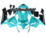 Honda CBR 600 Fairings (2003-2004) Tiffany Blue, Matte Black at KingsMotorcycleFairings.com