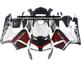 Honda CBR 600 Fairings (2003-2004) White, Black, Red Monster Energy at KingsMotorcycleFairings.com