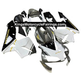 Honda CBR600RR (2003-2004) White, Silver, Gold, Black Fairings at KingsMotorcycleFairings.com