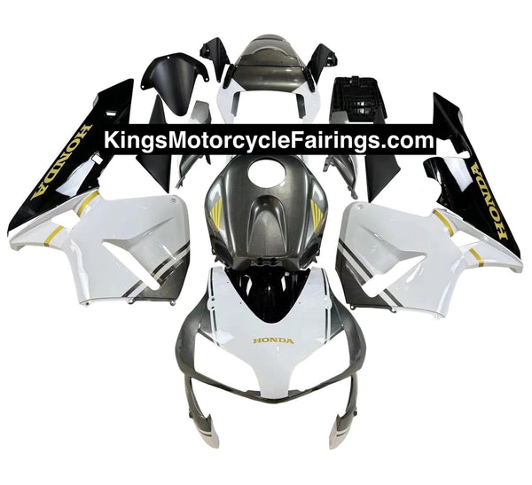 Honda CBR600RR (2003-2004) White, Silver, Gold, Black Fairings at KingsMotorcycleFairings.com