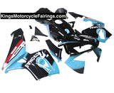 Honda CBR600RR (2003-2004) Black, Blue Petronas Fairings at KingsMotorcycleFairings.com