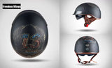 Matte Black Freedom Wings Motorcycle Helmet at KingsMotorcycleFairings.com.