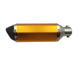 Motorcycle Exhaust Muffler (Yellow Gold) 150-250cc at KingsMotorcycleFairings.com 