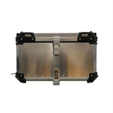 Silver 100L Aluminum Motorcycle Top Box Storage at KingsMotorcycleFairings.com