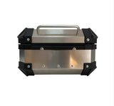 Silver Aluminum Motorcycle Top Boxes at KingsMotorcycleFairings.com