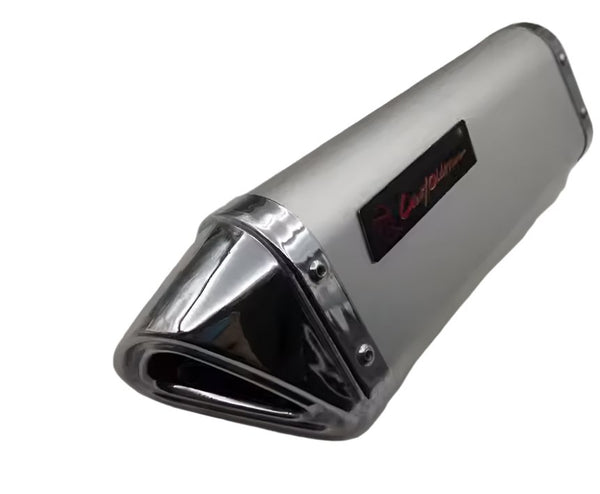 Silver Motor Vehicle Exhaust (50-200cc) S114 at KingsMotorcycleFairings.com