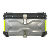 Silver Neon X 65L Aluminum Motorcycle Top Box Storage at KingsMotorcycleFairings.com