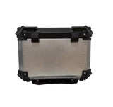 Silver Red 55L Aluminum Motorcycle Top Box Storage at KingsMotorcycleFairings.com