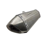 Stainless Steel Silver Motorcycle Exhaust (420x250mm) Universal at KingsMotorcycleFairings.com 