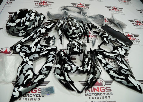 Suzuki GSXR1000 Fairings (2005-2006) Camouflage Black, White, Gray at KingsMotorcycleFairings.com