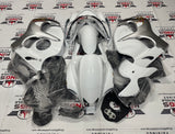 Suzuki GSXR1300 Hayabusa Fairings (2008-2019) White, Silver & Gold at KingsMotorcycleFairings.com