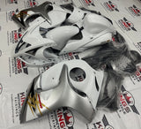 Suzuki GSXR1300 Hayabusa Fairings (2008-2019) White, Silver & Gold at KingsMotorcycleFairings.com