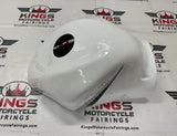 Suzuki GSXR1300 Hayabusa Tank Fairing (2008-2019) White, Silver & Gold at KingsMotorcycleFairings.com