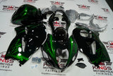 Suzuki GSXR1300 Hayabusa (1999-2007) Black & Green Fairings at KingsMotorcycleFairings.com