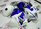 Suzuki GSXR1300 Hayabusa (1999-2007) White & Blue Fairings at KingsMotorcycleFairings.com