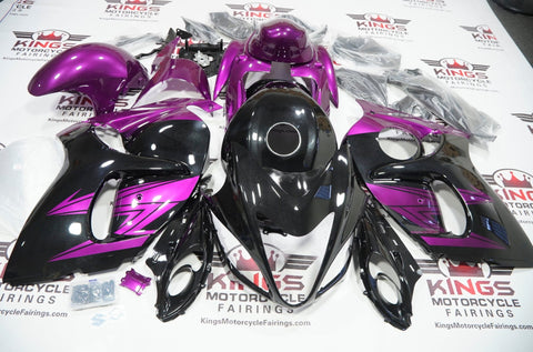 Suzuki GSXR1300 Hayabusa (2008-2019) Black & Purple Fairings at KingsMotorcycleFairings.com