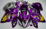 Suzuki GSXR1300 Hayabusa (2008-2019) Purple, Yellow Fairings at KingsMotorcycleFairings.com