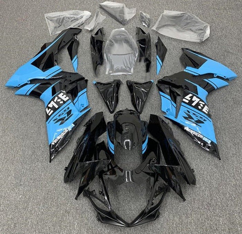 Suzuki GSXR600 Fairings (2011-2024) Black, Blue Yoshimura at KingsMotorcycleFairings.com