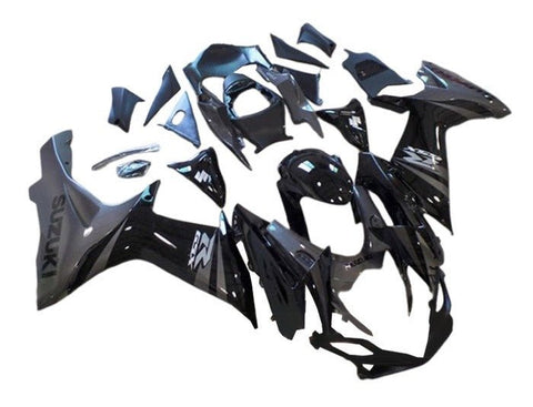 Suzuki GSXR600 Fairings (2011-2024) Black, Dark Gray at KingsMotorcycleFairings.com