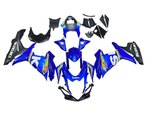 Suzuki GSXR 600 Fairings (2011-2024) Blue, Black, White, Yellow at KingsMotorcycleFairings.com