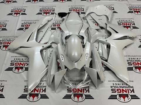 Suzuki GSXR 600 Fairings (2011-2023) White at KingsMotorcycleFairings.com