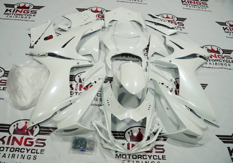 Suzuki GSXR600 (2011-2023) White Fairings at KingsMotorcycleFairings.com