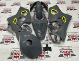 Suzuki GSXR 750 Fairings (2004-2005) Nardo Gray, Neon Yellow KingsMotorcycleFairings.com