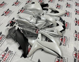 Suzuki GSXR 750 Fairings (2008-2010) Pearl White, Matte Black at KingsMotorcycleFairings.com