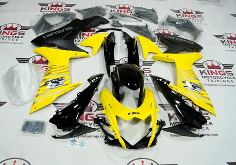 Suzuki GSXR 750 Fairings (2011-2023) Yellow, Black, Silver, Matte Black at KingsMotorcycleFairings.com