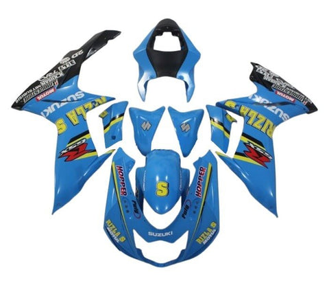 Suzuki GSXR 750 Fairings (2011-2024) Blue, Yellow Rizla at KingsMotorcycleFairings.com