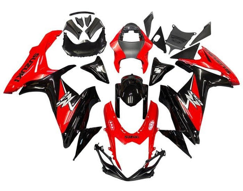 Suzuki GSXR750 Fairings (2011-2024) Gloss Red, Black, Silver at KingsMotorcycleFairings.com