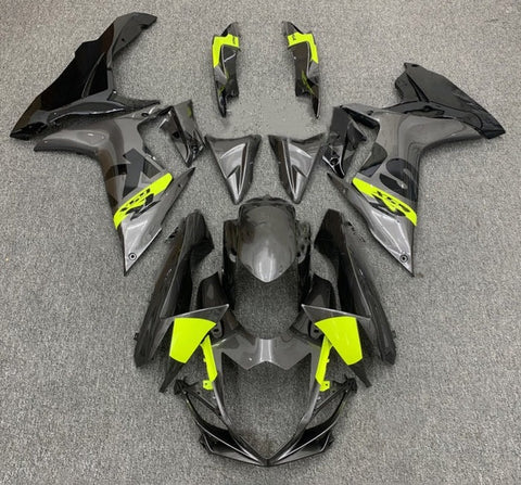 Suzuki GSXR 750 Fairings (2011-2024) Gray, Black, Neon Yellow at KingsMotorcycleFairings.com