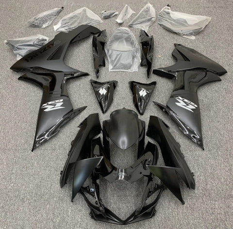 Suzuki GSXR 750 Fairings (2011-2024) Matte Black, Gloss Black, Silver at KingsMotorcycleFairings.com