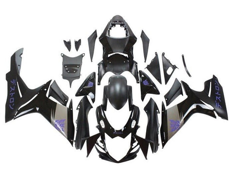 Suzuki GSXR750 Fairings (2011-2024) Matte Black, Silver, Purple at KingsMotorcycleFairings.com