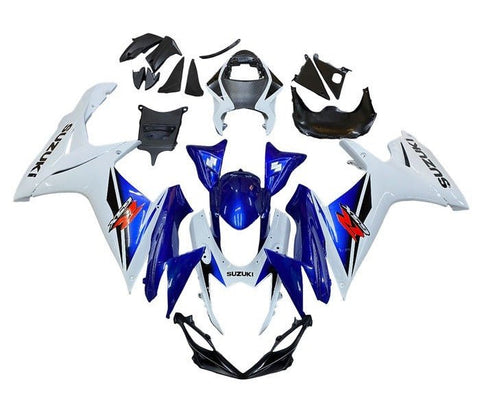 Suzuki GSXR 750 Fairings (2011-2024) White, Blue, Black, Red at KingsMotorcycleFairings.com