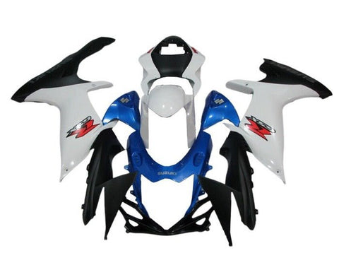 Suzuki GSXR 750 Fairings (2011-2024) White, Blue, Matte Black at KingsMotorcycleFairings.com