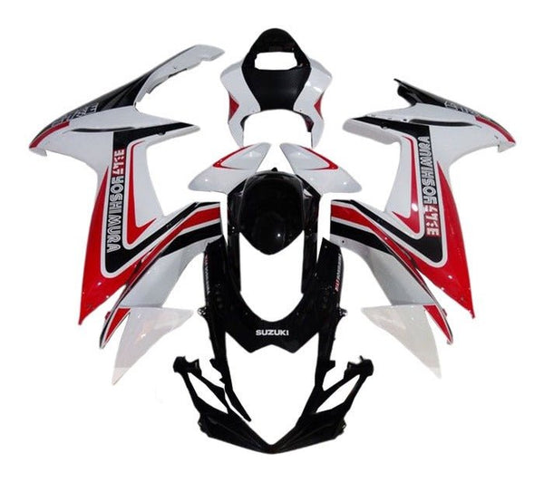 Suzuki GSXR750 Fairings (2011-2024) White, Red, Black Yoshimura at KingsMotorcycleFairings.com