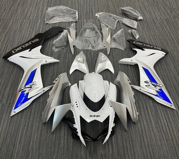 Suzuki GSXR750 Fairings (2011-2024) White, Silver, Blue, Black at KingsMotorcycleFairings.com