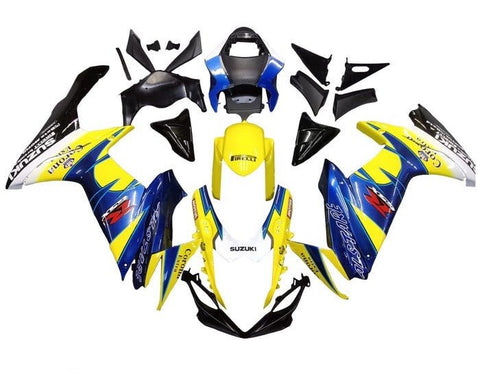 Suzuki GSXR750 Fairings (2011-2024) Yellow, Blue at KingsMotorcycleFairings.com