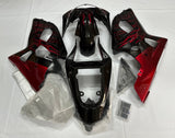 Suzuki GSXR750 (2000-2003) Black & Red Flame Fairings at KingsMotorcycleFairings.com