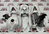 Suzuki GSXR750 (2008-2010) Pearl White, Matte Black Fairings at KingsMotorcycleFairings.com